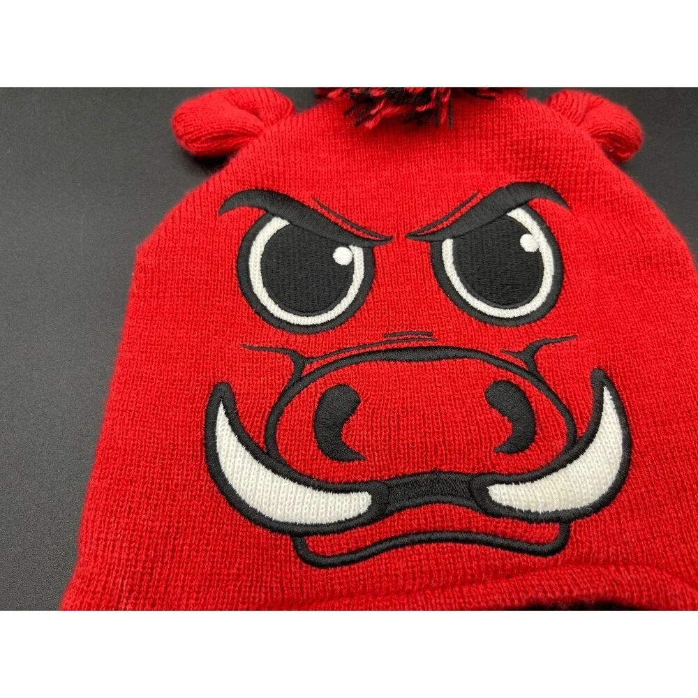 Arkansas Razorbacks Children's Kids Beanie Red Hogs Winter Hat Cap Zazootz